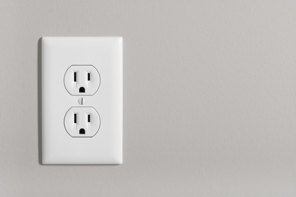 Outlet on wall